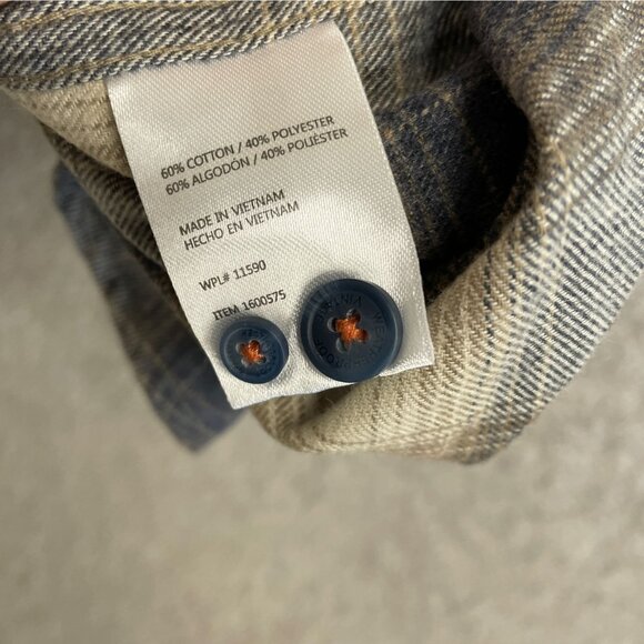 NEW Weatherproof Vintage Men's L Plaid Long Sleeve Button-Down Flannel Shirt - Picture 6 of 9